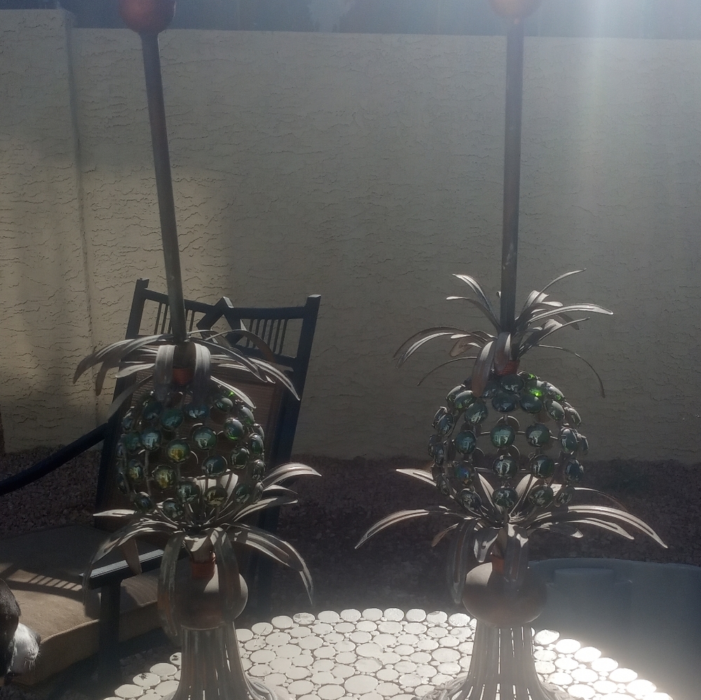Pineapple candle pedistals